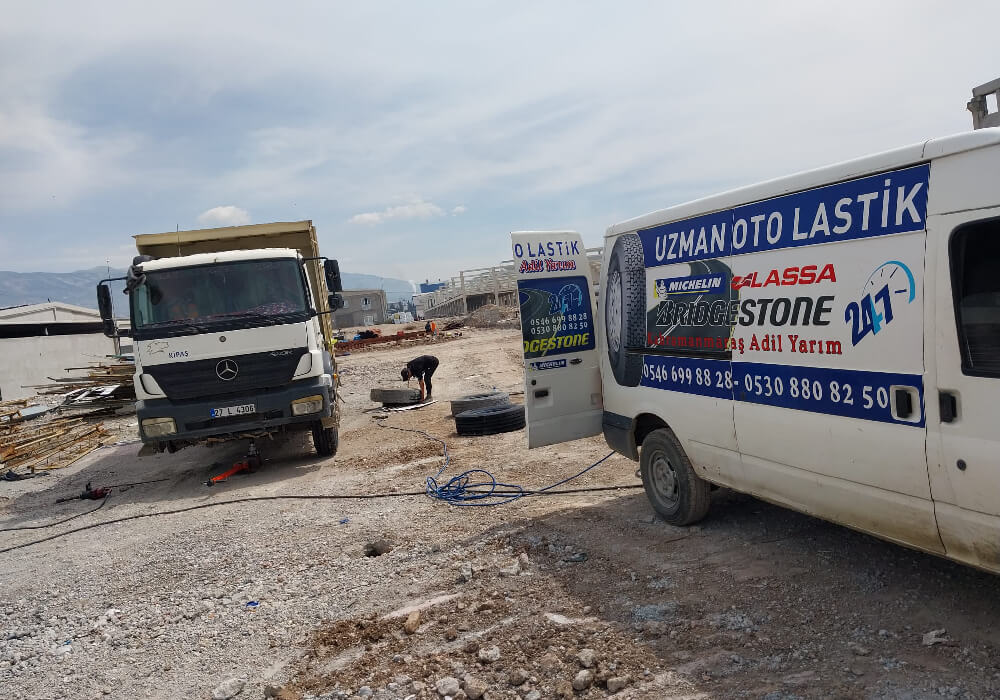 Ağır vasıta lastikleri için yerinde servis